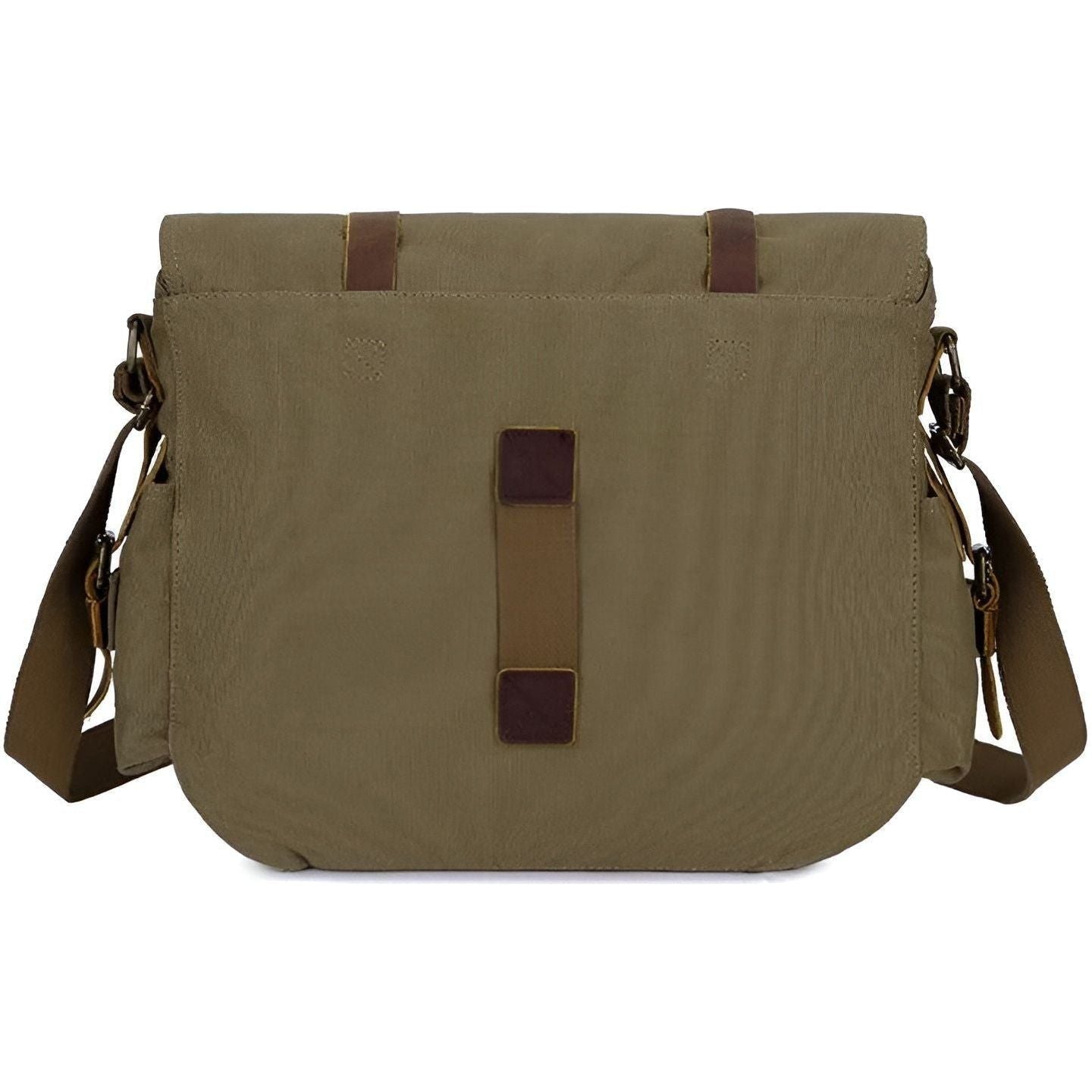 Nuxetia – Men’s Vintage Canvas Messenger Bag with PU Leather Accents
