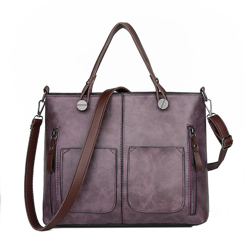 Nuxetia - Women’s Vintage PU Leather Shoulder Bag with Adjustable Crossbody Strap