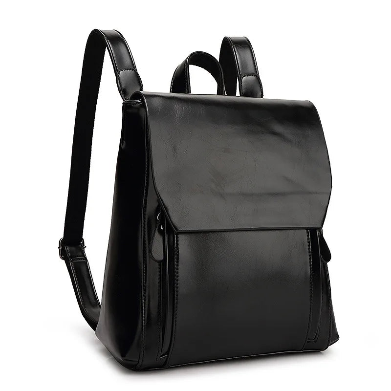 Nuxetia – Elegant PU Leather Laptop Backpack with Padded Protection