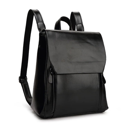 Nuxetia – Elegant PU Leather Laptop Backpack with Padded Protection