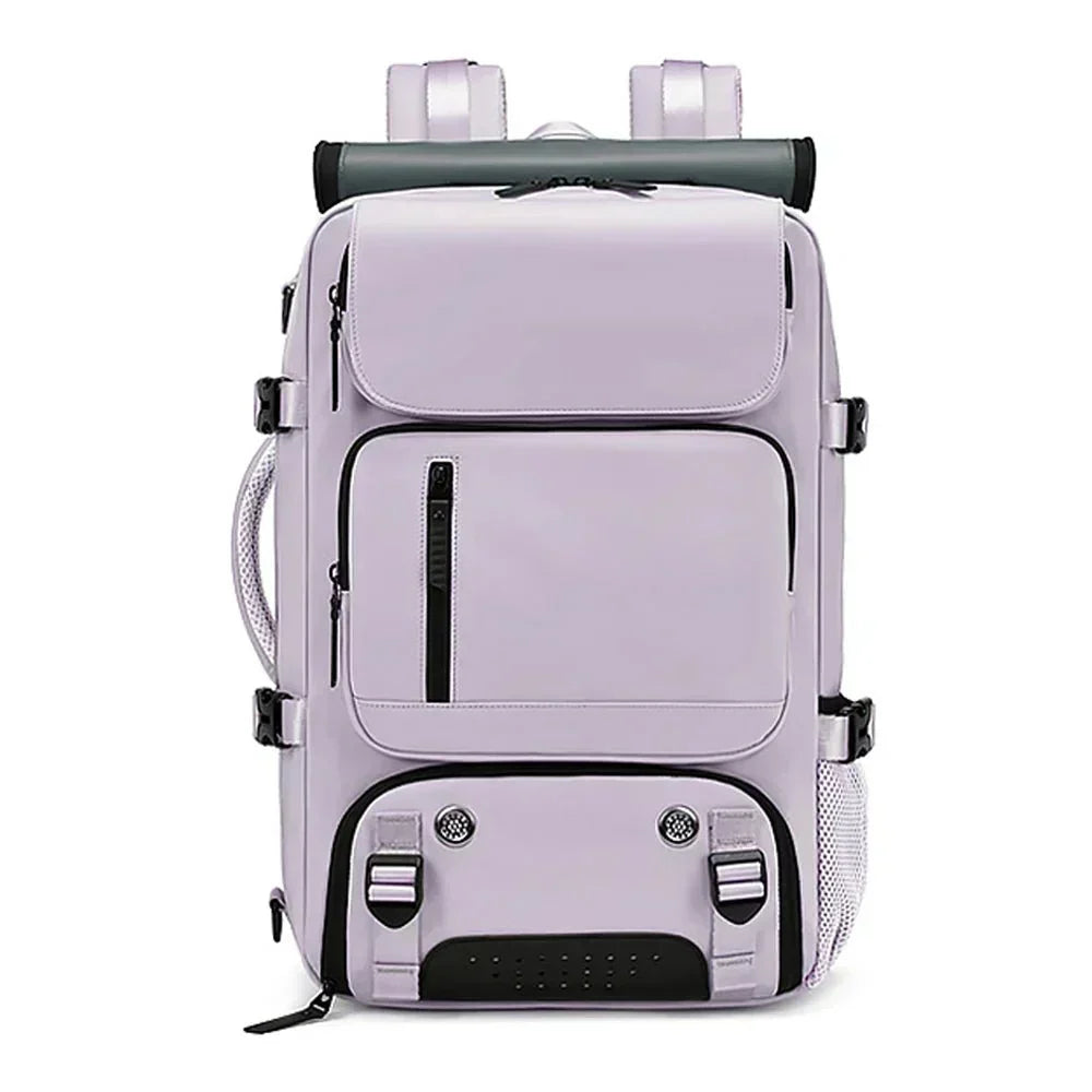 Nuxetia - Large Waterproof Travel Backpack with USB Charging Port