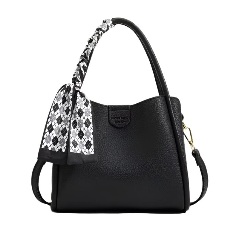 Nuxetia - Women’s Lychee Texture PU Leather Crossbody Handbag