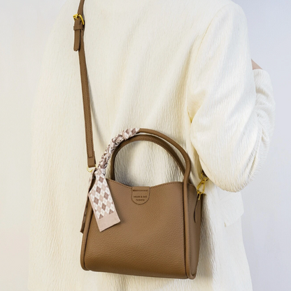 Nuxetia - Women’s Lychee Texture PU Leather Crossbody Handbag