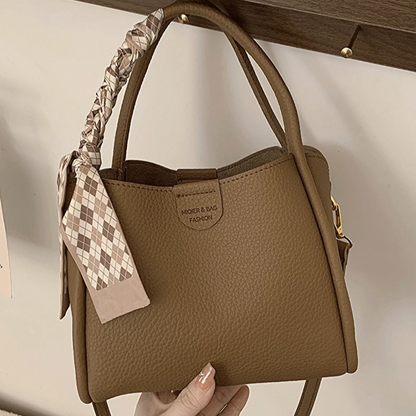 Nuxetia - Women’s Lychee Texture PU Leather Crossbody Handbag