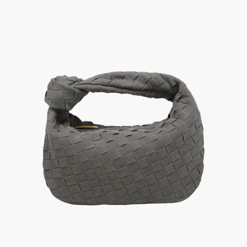 Nuxetia – Women’s Mini Vegan Suede Shoulder Bag with Woven Knot Design