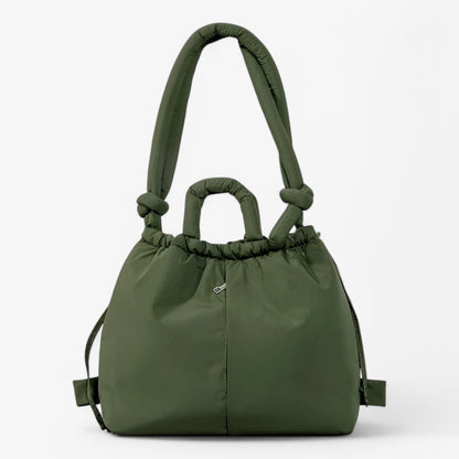 Nuxetia - Women’s Quilted Puffer Handbag with Adjustable Shoulder Strap