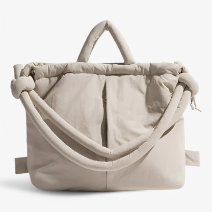 Nuxetia - Women’s Quilted Puffer Handbag with Adjustable Shoulder Strap